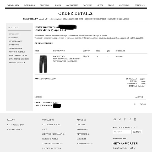 Balenciaga waxed denim jeans w/ leather waistband - Picture 8 of 8